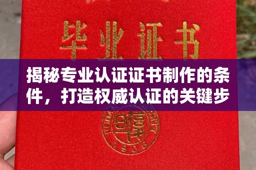 龙川揭秘专业认证证书制作的条件，打造权威认证的关键步骤